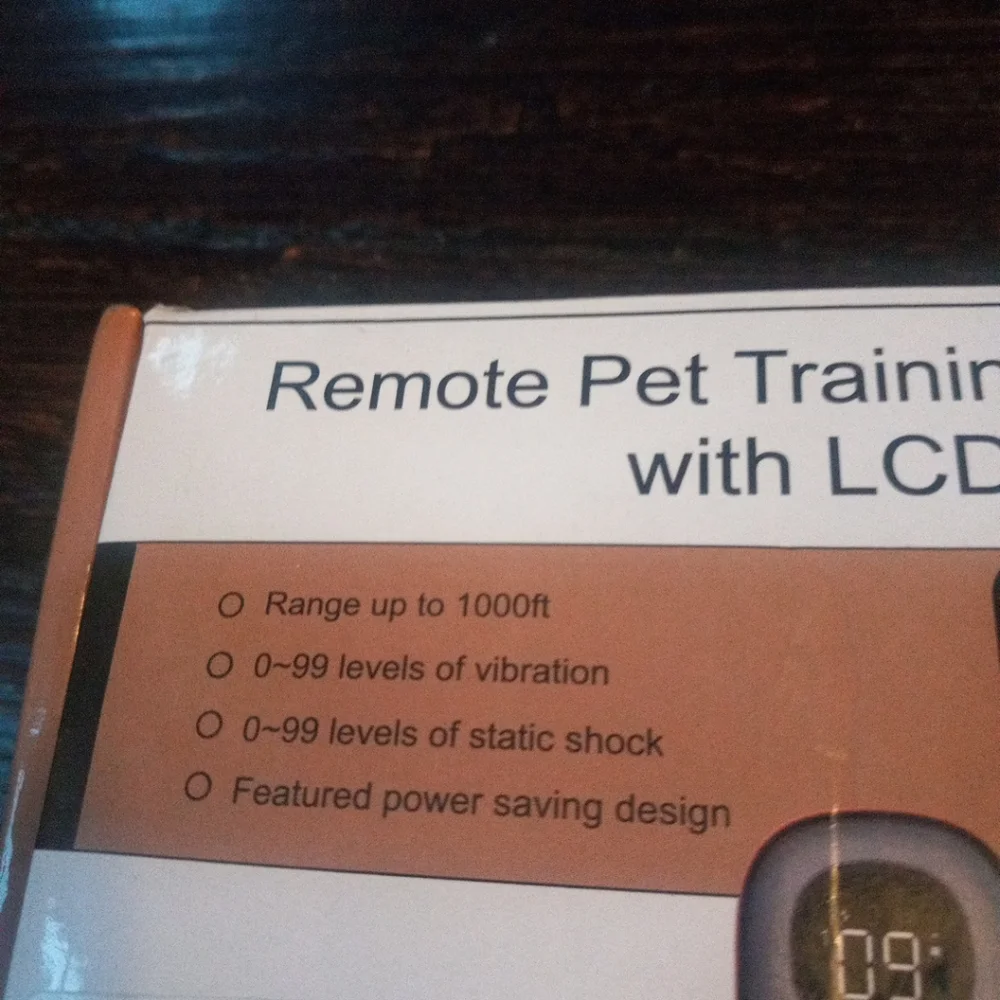 Remote Pet Training Collar with LCD Display